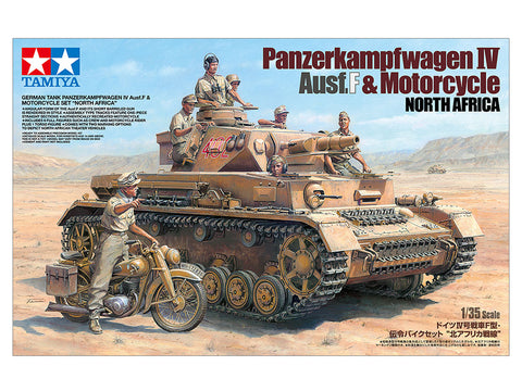 German Tank PZKW IV Ausf.F & M/Cycle (1/35)