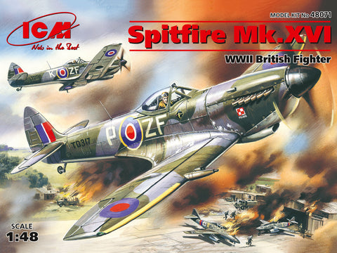 Supermarine Spitfire Mk.XVI WWII RAF Fighter (1/48)