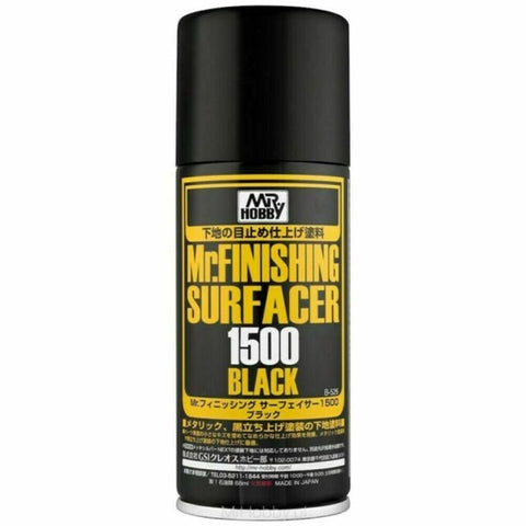 Mr Surfacer 1500 Black Spray Can 170ml