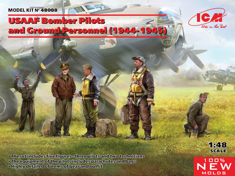 USAAF Bomber Pilots and Crew (5 figures) (1/48)