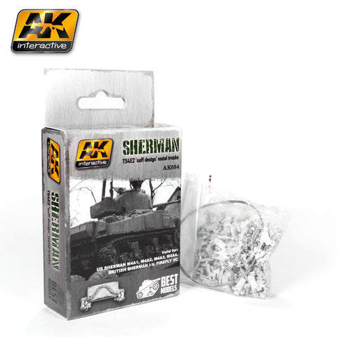 Metal Tracks : Sherman T54E2 "Cuff Design" Tracks [Unassembled] - Pegasus Hobby Supplies