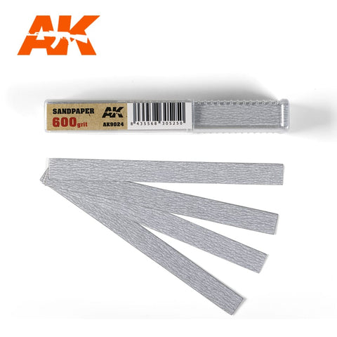 Sandpaper - 600 grit [DRY] (50 Strips)