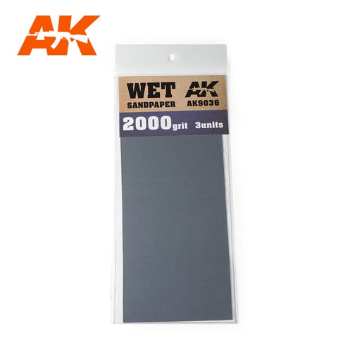 Sandpaper - 2000 grit [WET] (3 Sheets)