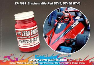 Zero Paints : Brabham Alfa Red [BT45B, BT46, BT46B BT48 etc.] (60ml) - Pegasus Hobby Supplies