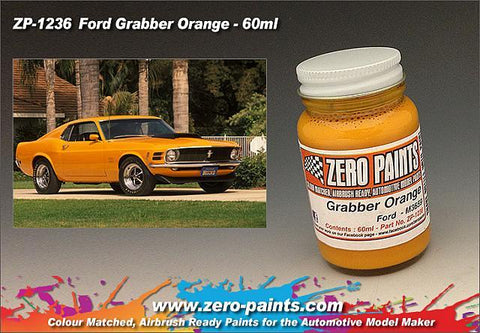 Zero Paints : Ford Grabber Orange (60ml) - Pegasus Hobby Supplies
