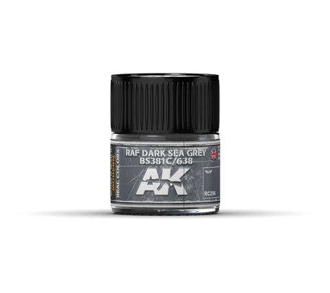 Real Colors - RAF Dark Sea Grey BS381C/638 (10ml) - Pegasus Hobby Supplies