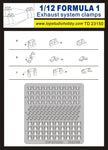 1/12 Forumula 1 Exhaust System Clamps - Pegasus Hobby Supplies